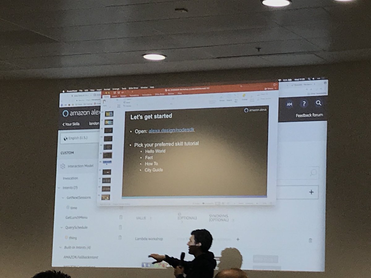 BASoapbox's tweet image. Great Alexa Skills workshop at #AWSSummit.  Follow @AWS_UKI for live sessions