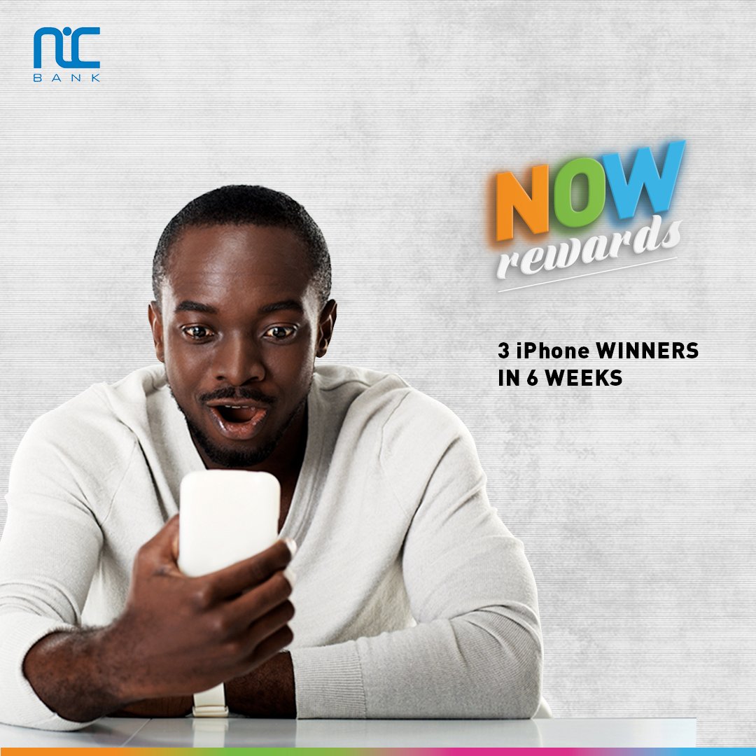 NCBABankKenya's tweet photo. Have you been transacting on the NIC NOW app or *488#? We’ll be giving out an iPhone 7 to the first person to attain the highest growth in number of transactions. 😎 #NOWrewards https://t.co/bLt9sRFrgU