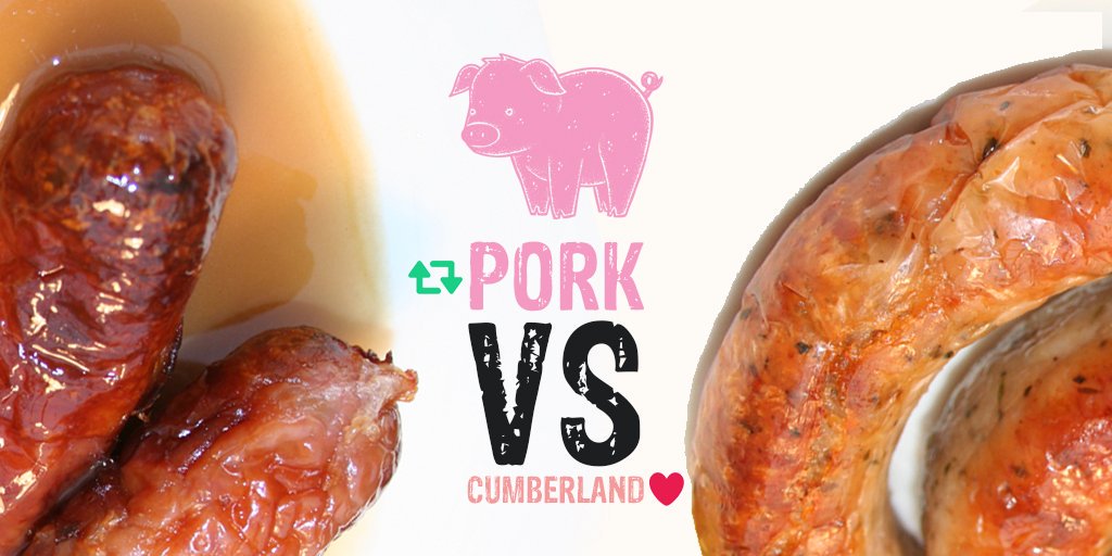 No holding back now #sausage lovers!

Which do you prefer... 

RT for Plain Pork
❤️ for Cumberland?

🐖