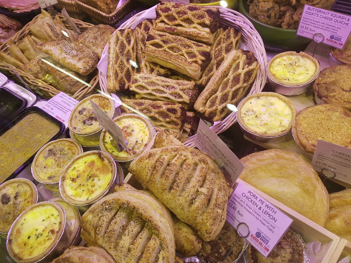 BlackerHallFarm's tweet photo. We have partnered with @yorkshirebaker to bring you an array of new handmade pies, pasties and pastries at The Deli Counter, perfect to enjoy if you're stopping by to pick up lunch, or take them home for tea and enjoy simply warmed in the oven. https://t.co/x7ZZ3JQlH2