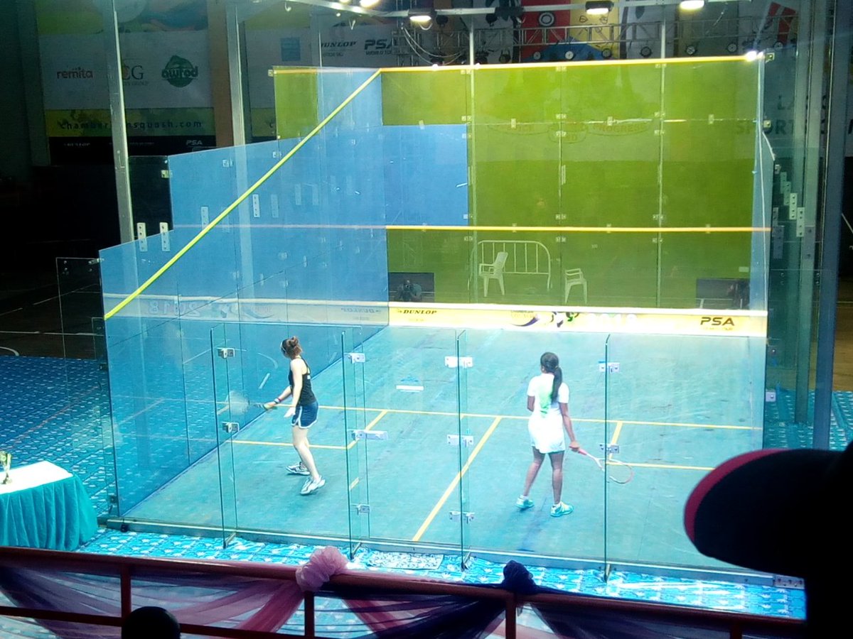 acl_sports's tweet photo. The first game of the 2018 Chamberlain Squash Open is in the female category between Enora Villard (FRA no. 3) and Veronica Sunday (NGR) 

#ChamberlainOpen #ChamberlainSquash #PSAWorldTour https://t.co/F5O4DzCRri
