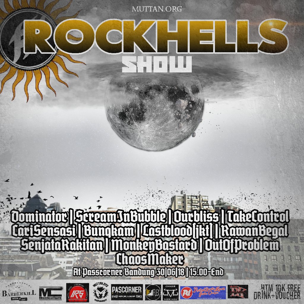 Hohoho lets rock in metal
ROCKHELLS SHOW 
30 Juni 2018
At passcorner 
Bandung
Come and rawk thiss!!! 
#movement #gigs #party #bandung #underground #hardcore #punk #djent #deathmetal #deathcore #gothic #blackmetal #trashmetal #grindcore #metalcore #dubstep #emo #melodichardcore