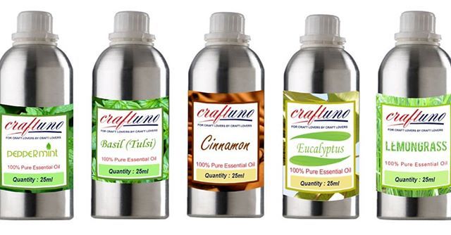 craftunoindia's tweet photo. Craftuno Set Of 5 Essential Oils - Lemongrass, Basil, Eucalyptus, Peppermint and Cinnamon - 100% Organic, Pure, Natural &amp; Undiluted - 25 ML Each (Individual Dropper Included)

#fragrance #homefragrance #essentialoils #handicraft #handmade #picoftheday #artisan #indianhandicr… https://t.co/aBW1ox4pUn