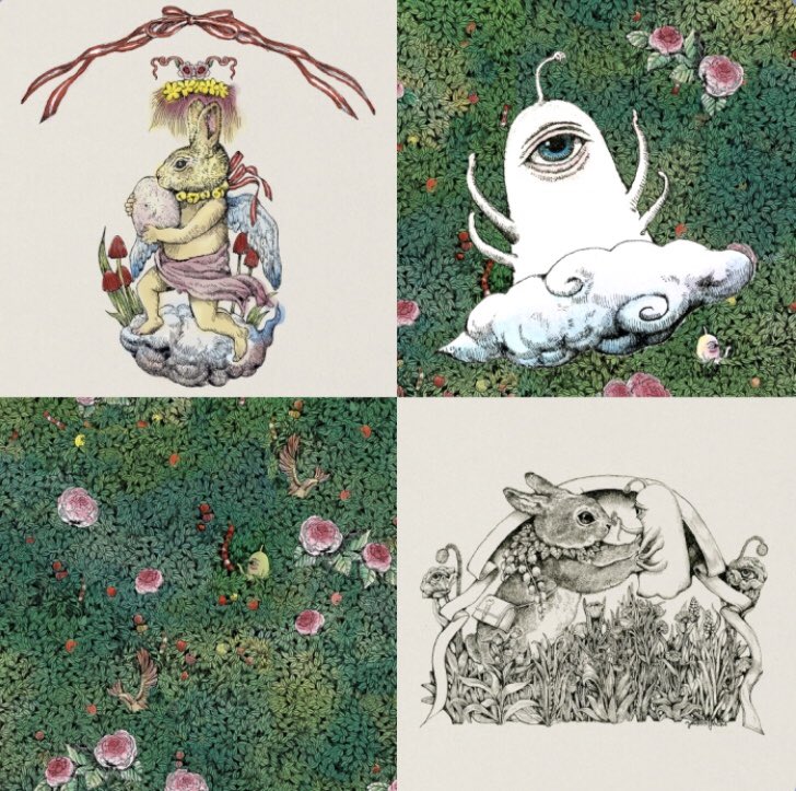 Sue すごい Gucciの公式lineから ヒグチユウコさんの壁紙がダウンロードできるー 4種類もある ひとつめちゃんとうさぎがおてて繋いでるやつ めっちゃ好き T Co 5twgmsu6xn Twitter