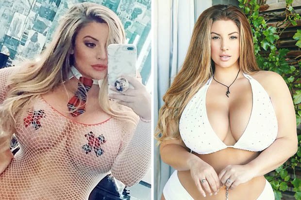 Daily Star on X: Plus-size model with 36G boobs SLAMMED for