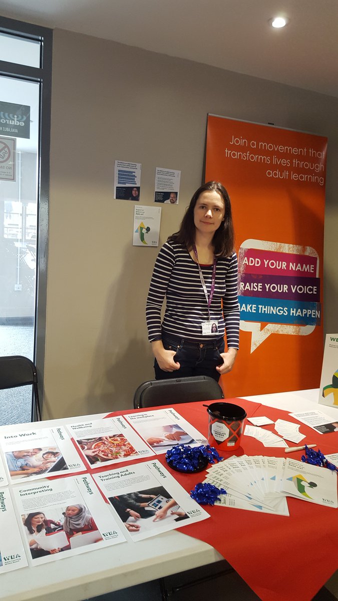 vtbejai's tweet photo. @WEAadulted  Great day at #Staffordshire
 #bigcommunityconvo promoting WEA! https://t.co/5AdeC1J2BA
