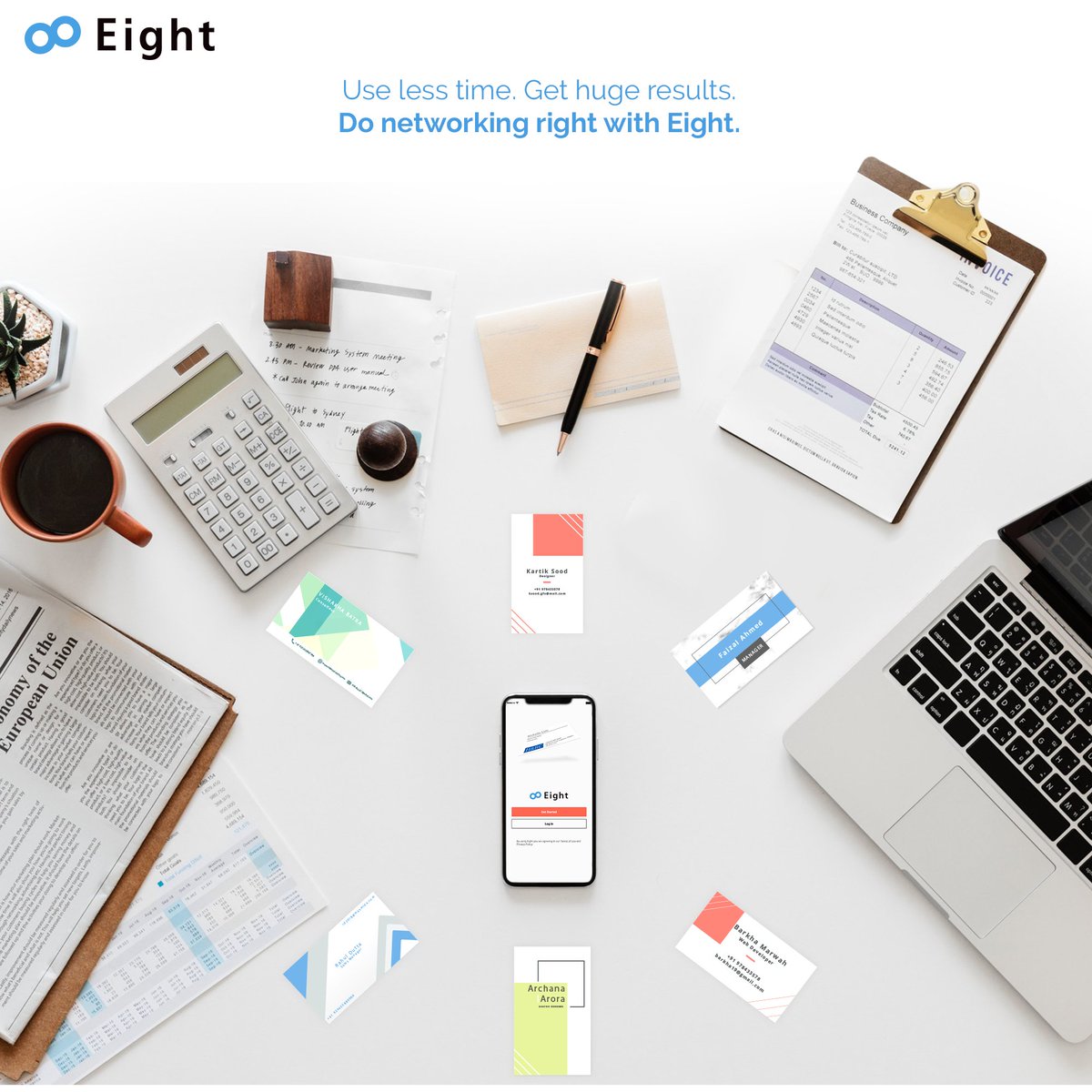 First is the meeting. Then there’s the reminder. Third time’s sure to be the charm. Networking when done right can save you a lot of time. Sign up and discover the ease of networking with Eight. #TogetherMade
bit.ly/EightAppIndia
bit.ly/EightAppiOS