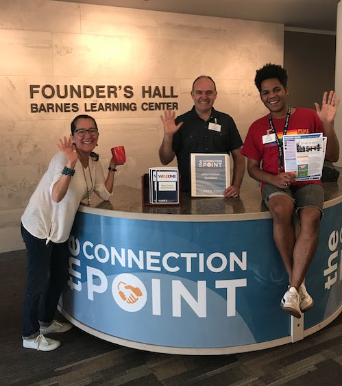 StLukesOrlando's tweet photo. Share a welcoming smile with new guests to St. Luke's as one of our Connection Point volunteers! Contact connect@st.lukes.org to find out how to get involved. We can't wait to serve with you! https://t.co/if5kMzFISl