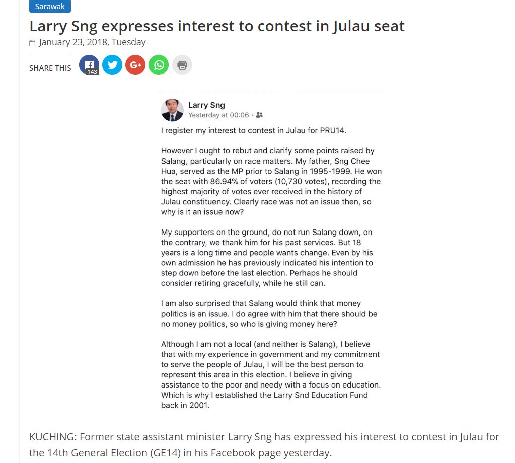 BawangByte's tweet photo. #P209 Julau Independent Candidate btw.
Harapan didn't contest to make way for him https://t.co/qufgZ54885