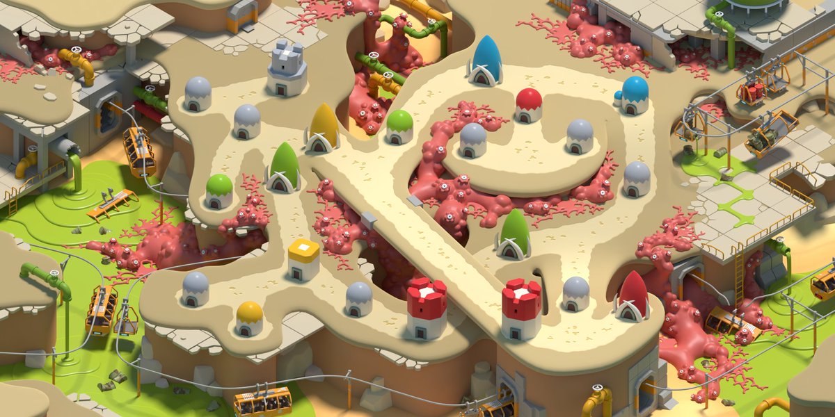 BATTLETIME 3 #level #design, #abandoned #toxic factory #Blender #b3d #gamedev #rts #Blender