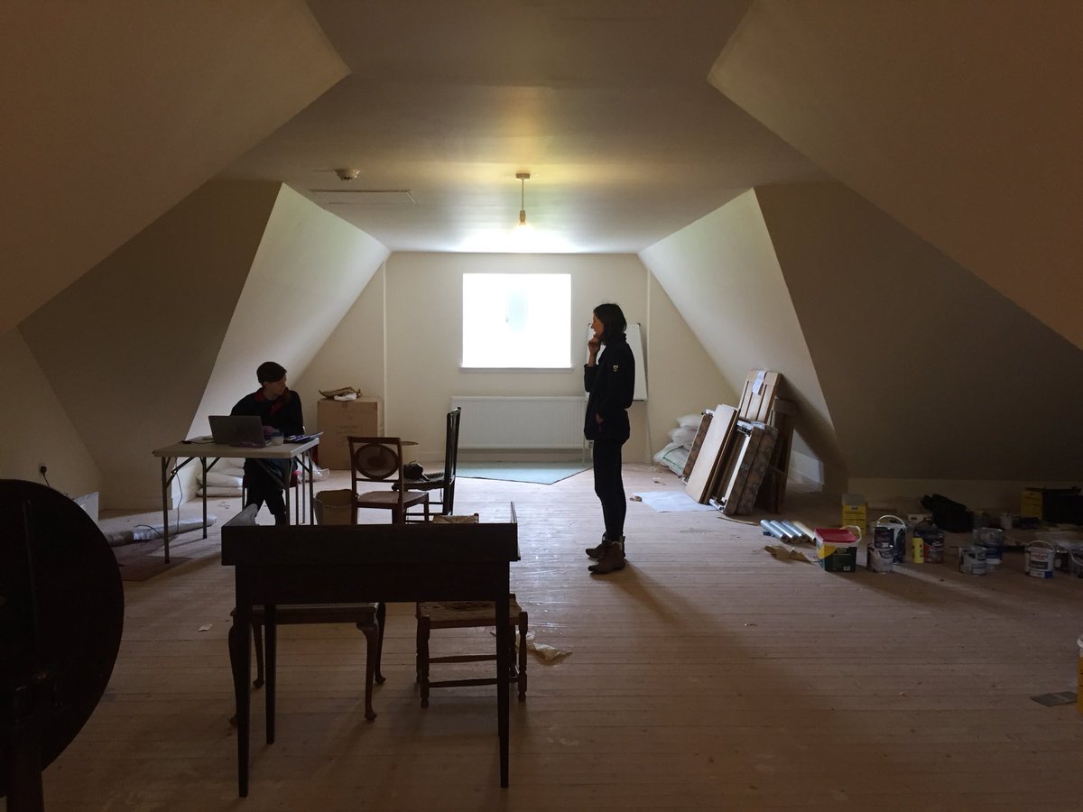 SusieHillhouse's tweet photo. #ProjectReveal in the amazing attic space @MarLodgeNTS Thankfully not one of those attics that’s full of stuff... https://t.co/DsaS1UXiH0