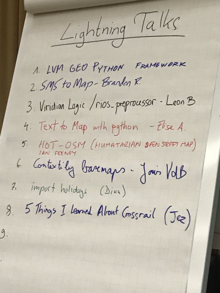 GeoPythonConf's tweet image. 8 lightning talks at #GeoPythonConf #python