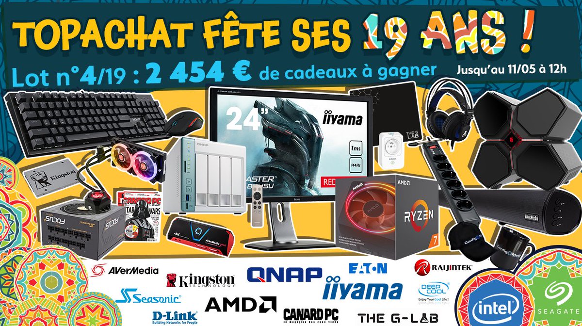 TopAchat's tweet image. J'ai du choix ! :) Si tu devais élire THE produit du #Lot4, ce serait lequel ?
#19AnsTopAchat 

Participe ici ⬇