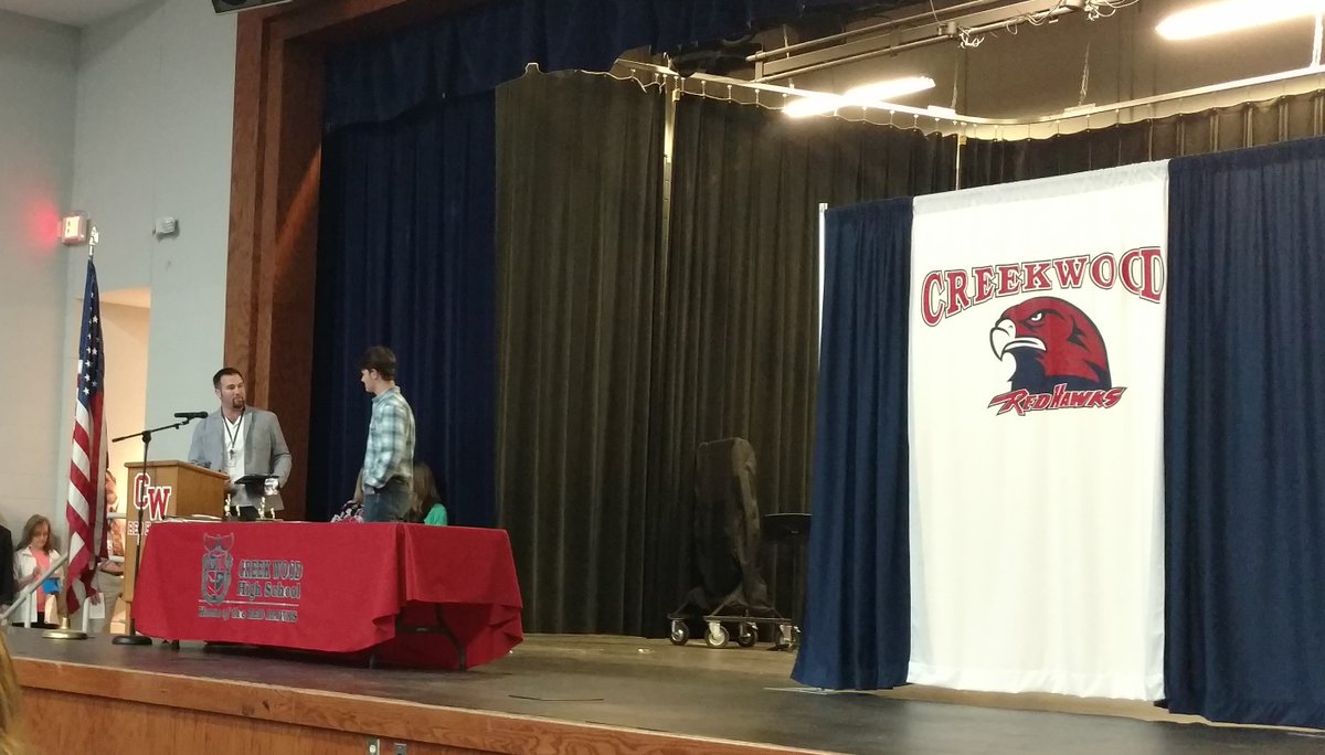 Proud of you <a href="/JakeBaggett2/">Jake</a> for getting the Trades and Industry Department award for welding!  <a href="/creekwoodhs/">Creek Wood HS</a>