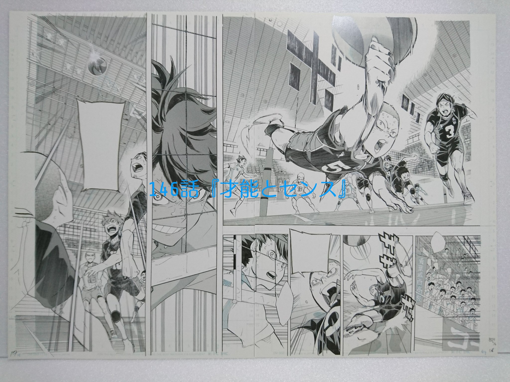 ハイキュー!! 第146話 才能とセンス 複製原稿