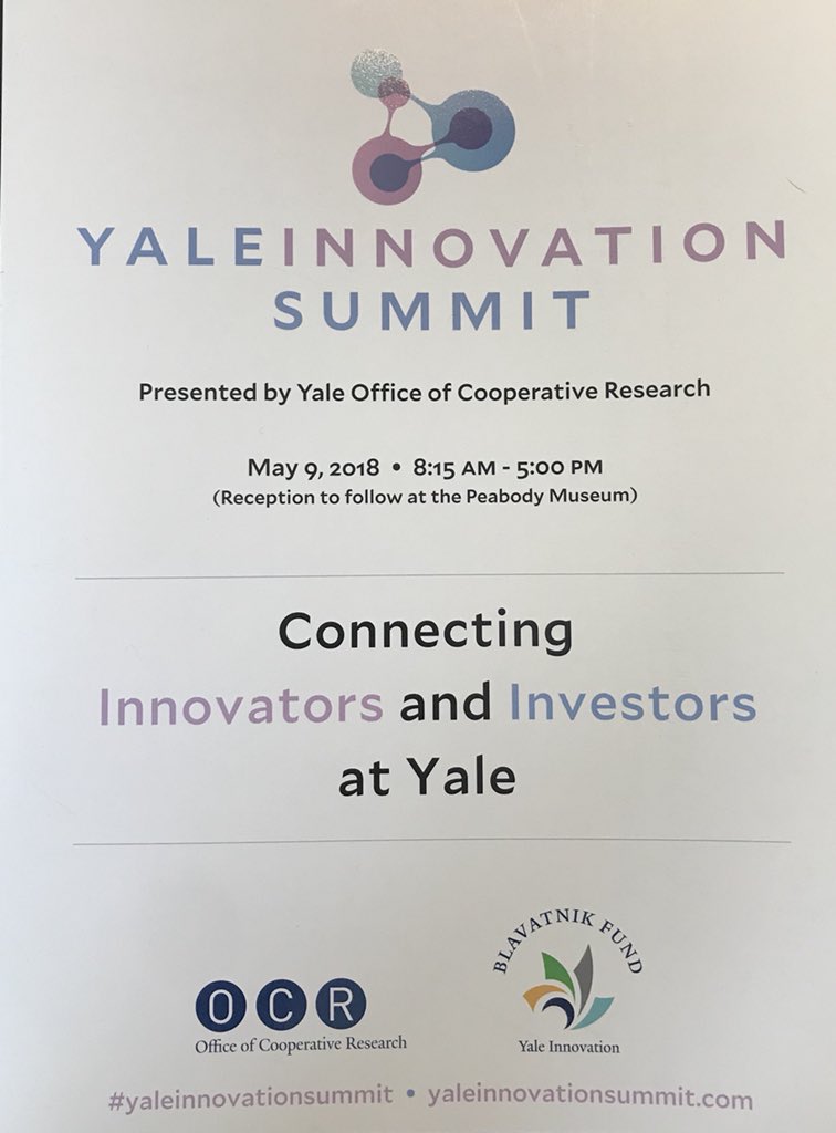 Proud to sponsor the #yaleinnovationsummit