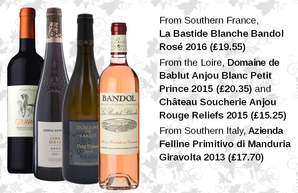 Join us this Friday evening for a free tasting of four wines from France and Italy expertly poured by <a href="/ced_chauvet/">Cedric Chauvet</a> from <a href="/H2Vin/">H2Vin Ltd</a>. Cedric is pouring between 5pm and 7.30pm with 10% off if you buy.