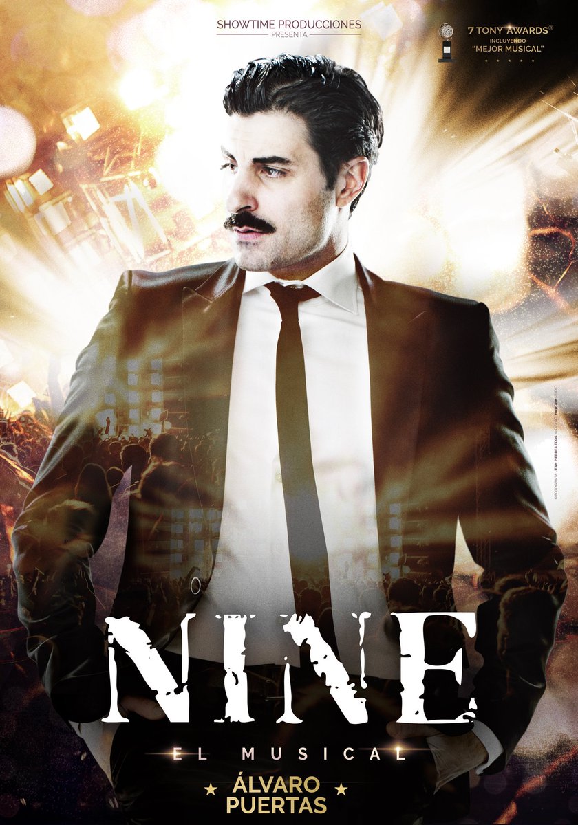 musicalnine's tweet photo. ¿Qué os parece si os presentamos con estos carteles individuales a nuestro elenco? 👏 #ninemusical @ALVAROpuertaS es... Guido Contini! 🤩 
En nuestra web podéis comprsr vuestras entradas 📱 https://t.co/G9AphDuIiT