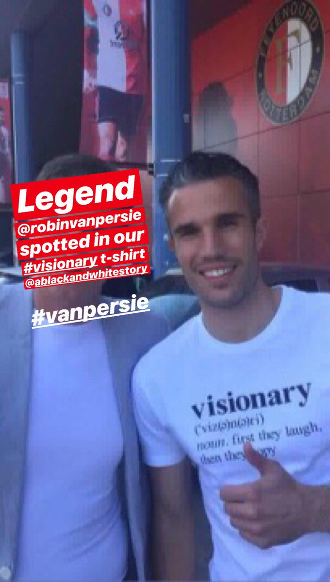 blackwhitestory's tweet photo. SPOTTED: #VanPersie in our #Visionary t-shirt! Shop at https://t.co/4Zd4FDao3l #RobinVanPersie https://t.co/QK4PSxWMMP