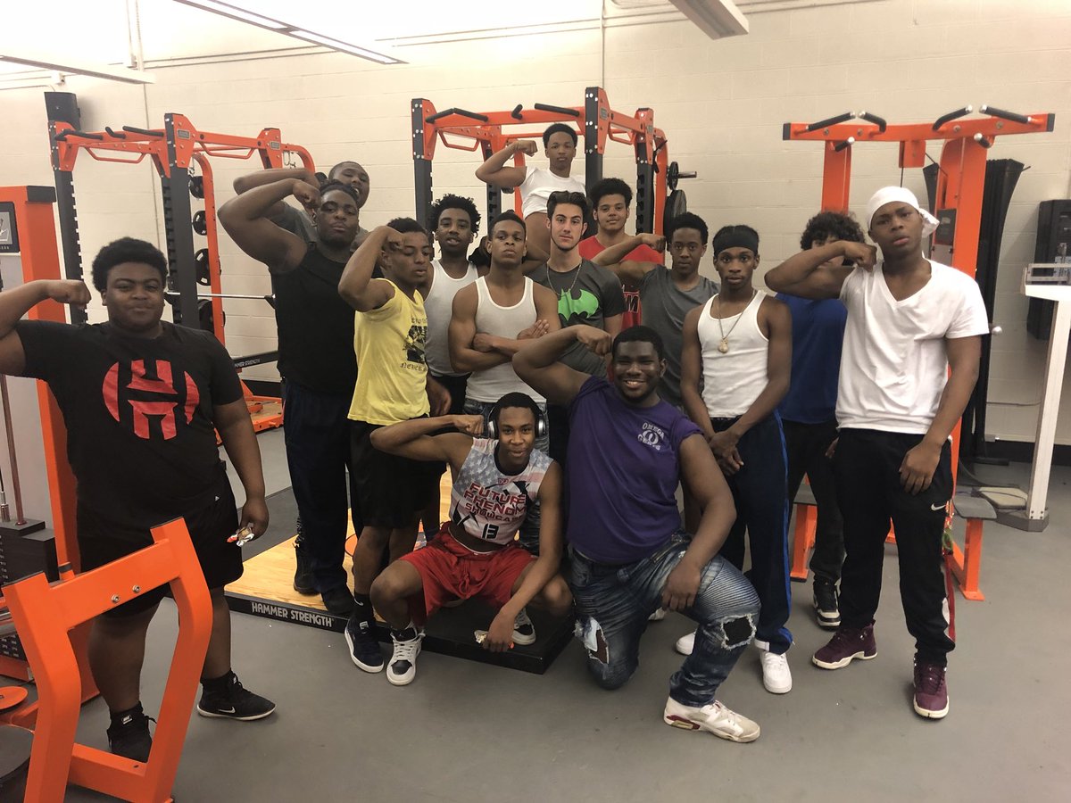 Great showing in the weight room this morning. First field work this afternoon at Johnny B 4:00pm. Go Macks! <a href="/MackHighSchool/">McKinley High School</a>