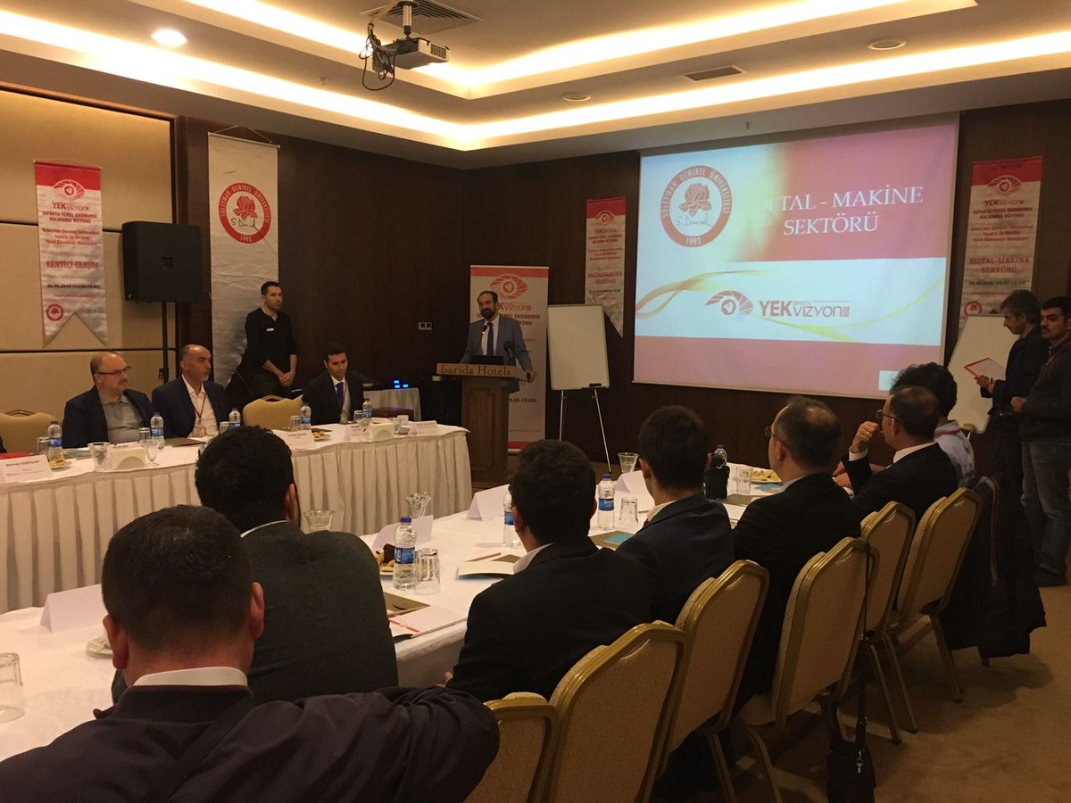 S.D.Ü. tarafından yürütülen Isparta Yerel Ekonomik Kalkınma Vizyonu 2018 Kent içi Ulaşım,Mermercilik,Metal Makine Sektörü,Turizm,Öğrenci Odaklı Hizmet Sektörü ve Öğrenci Gözüyle Kent başlıkları ile Kamu Kurumları,Sektör Temsilcileri ve Akademisyenlerle otelimizde buluşuyor.