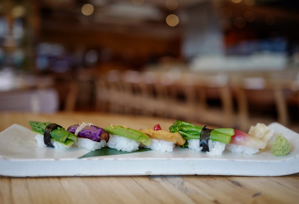 What's new at ROKA? Oh, you know...just a BRAND NEW vegetarian / vegan / gluten free tasting menu! 😍 #ROKALondon #Vegan #Vegetarian #GlutenFree