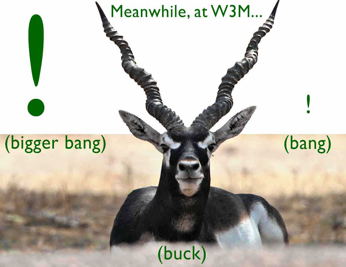 theFakeW3C's tweet photo. W3M discussing the biggest bang for the buck https://t.co/vyjNUS5TO0