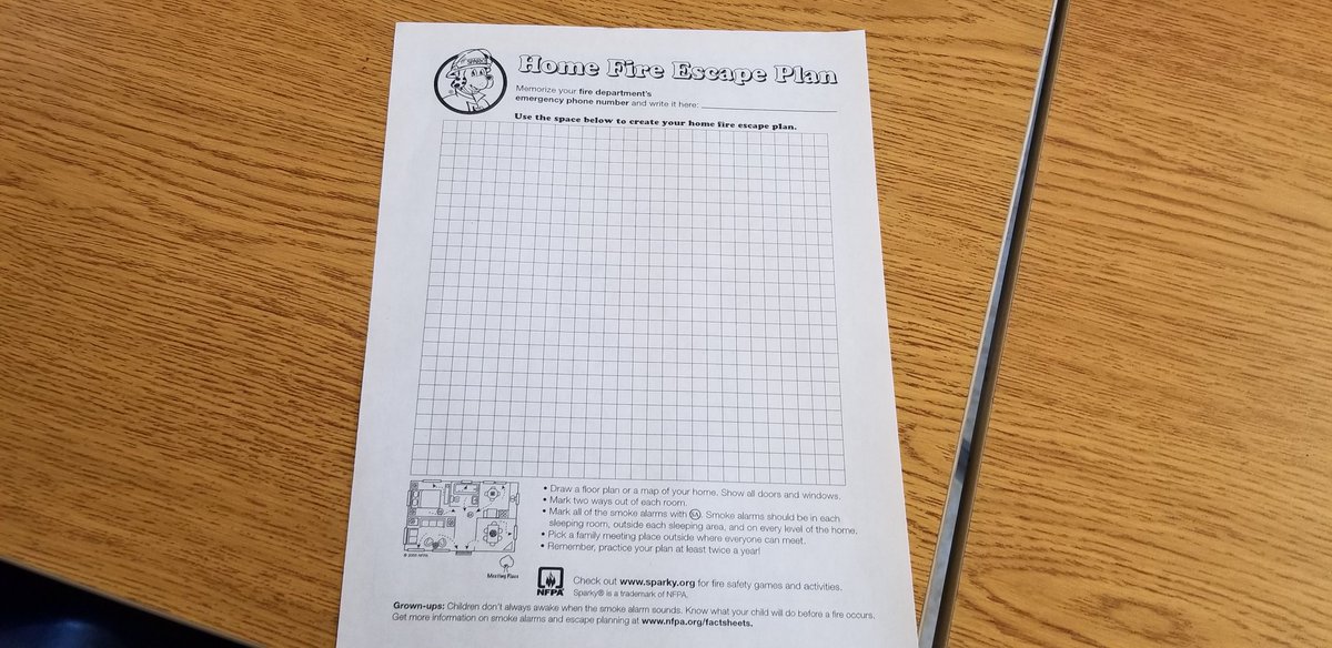 CountyofBrantFD's tweet photo. @GEDSB Burford Elementary grade 3 working on helping keep their families safe by making a home escape plan, and practicing it!   #firesafety #CoBFD @FireChiefSeth @BrantCommunity @_rossnichols @LauraKingNFPA https://t.co/qZp2s7NCXE
