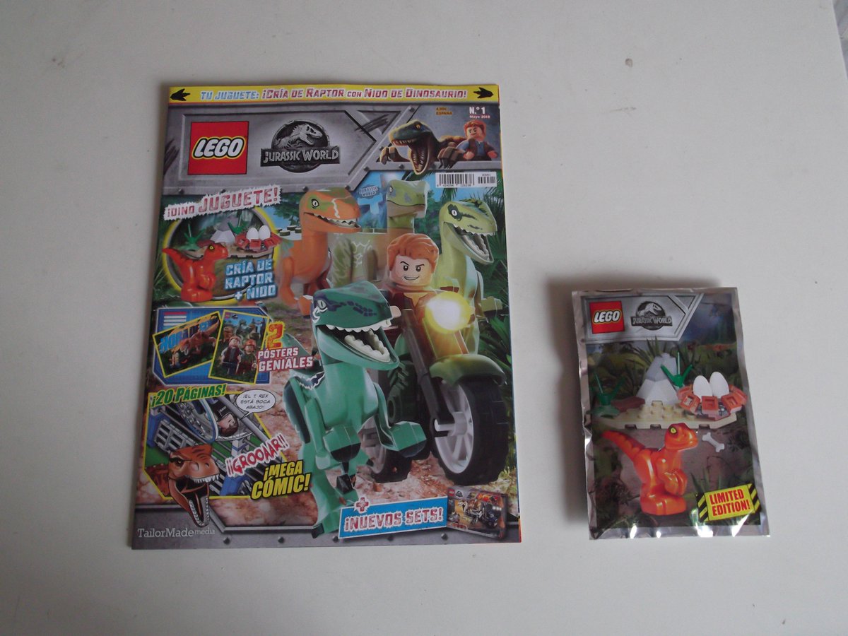 revista lego jurassic world numero 2