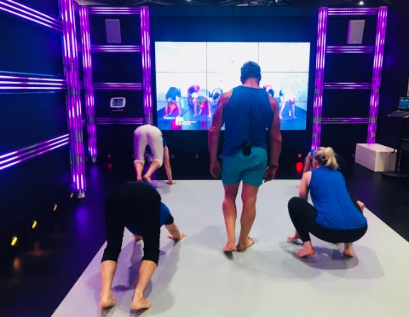 Hutchi_tech_'s tweet photo. The Studio is about challenging typical notions of a workout space, so we LOVE Broga Yoga. The US yoga sensation is in The Studio challenging typical notions of yoga with a little help from virtual playback pros @FitboxVirtual @elevatearena 
#TheStudioExperience @brogauk https://t.co/JfPyKazZjB