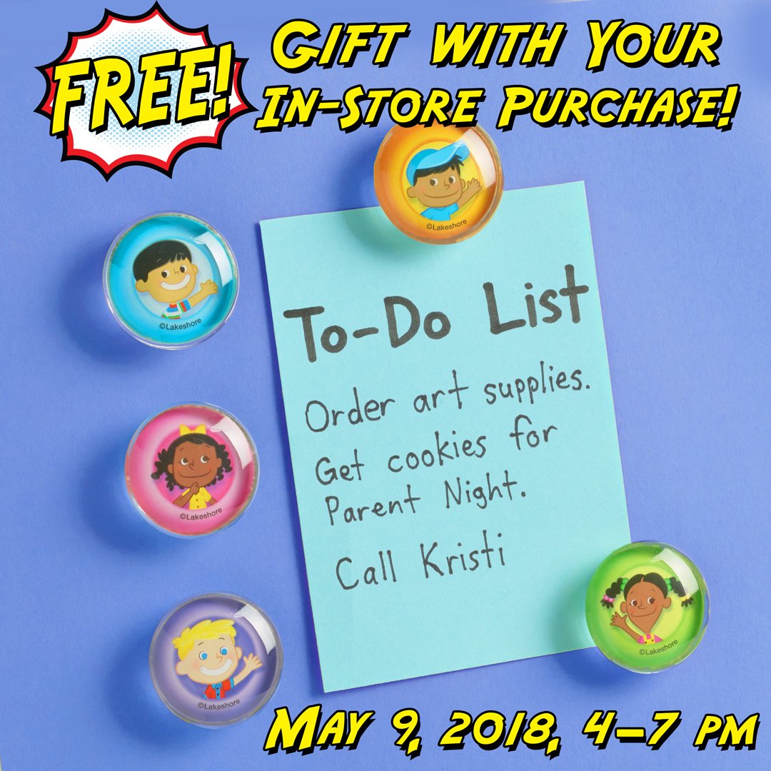 Lakeshore Learning On Twitter: The Excitement Continues! Head To Your  Local Lakeshore Learning Store Today, May 9, 2018, From 4 To 7 Pm Local  Time, For One Free Set Of Lakeshore Kids™