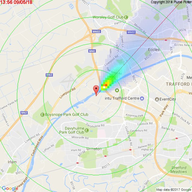 BCAGtrafford's tweet photo. Davyhulme Plume Plotter! Where would BREP be polluting now? https://t.co/fewcOYbP4a #StopBREP #ToxicTrafford https://t.co/aSoWuvdl4o