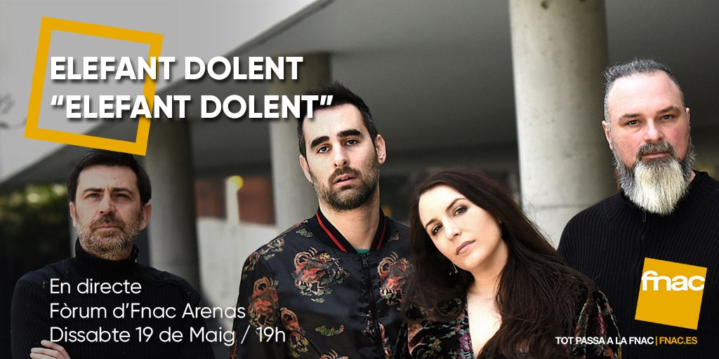 rgbcat's tweet photo. El pròxim dissabte 19 de maig #ElefantDolent presenta el seu nou treball a La FNAC Arenas https://t.co/2lDxa3888z