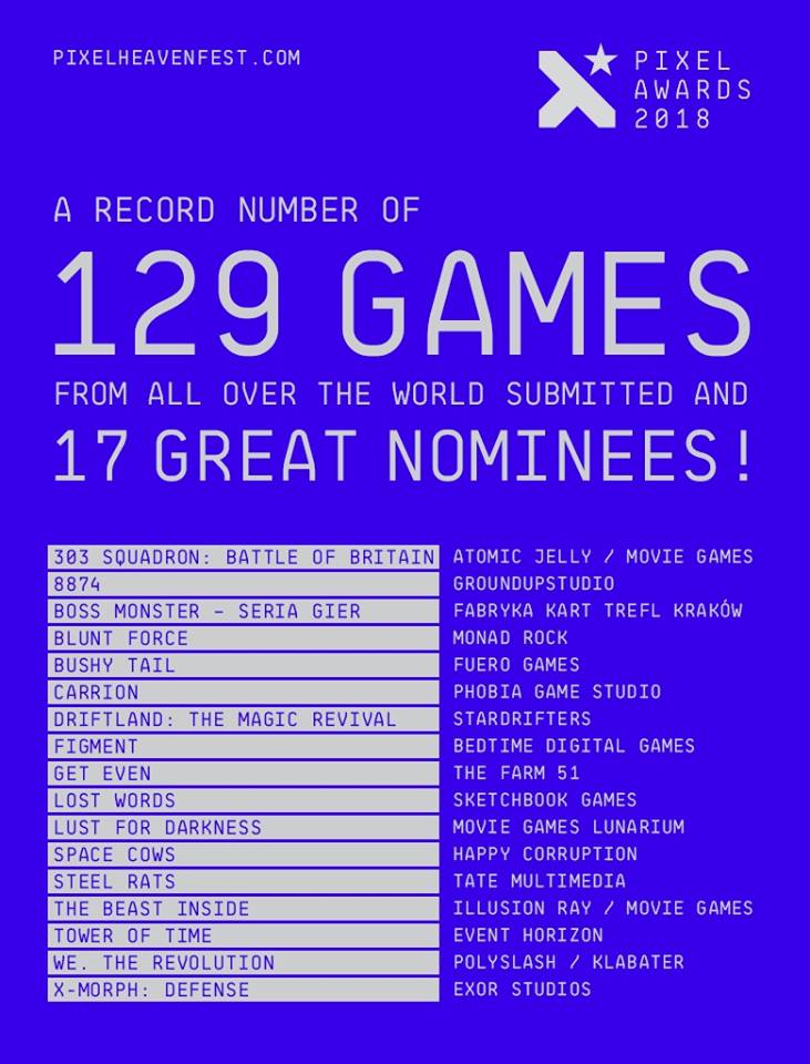 TateMultimedia's tweet photo. Another nomination for #SteelRats! This time: Pixel Awards 2018! Thank you @pixelheaven !  #gamedev #indiedev #sohappy #gameaward https://t.co/lJ9TtGtlrZ