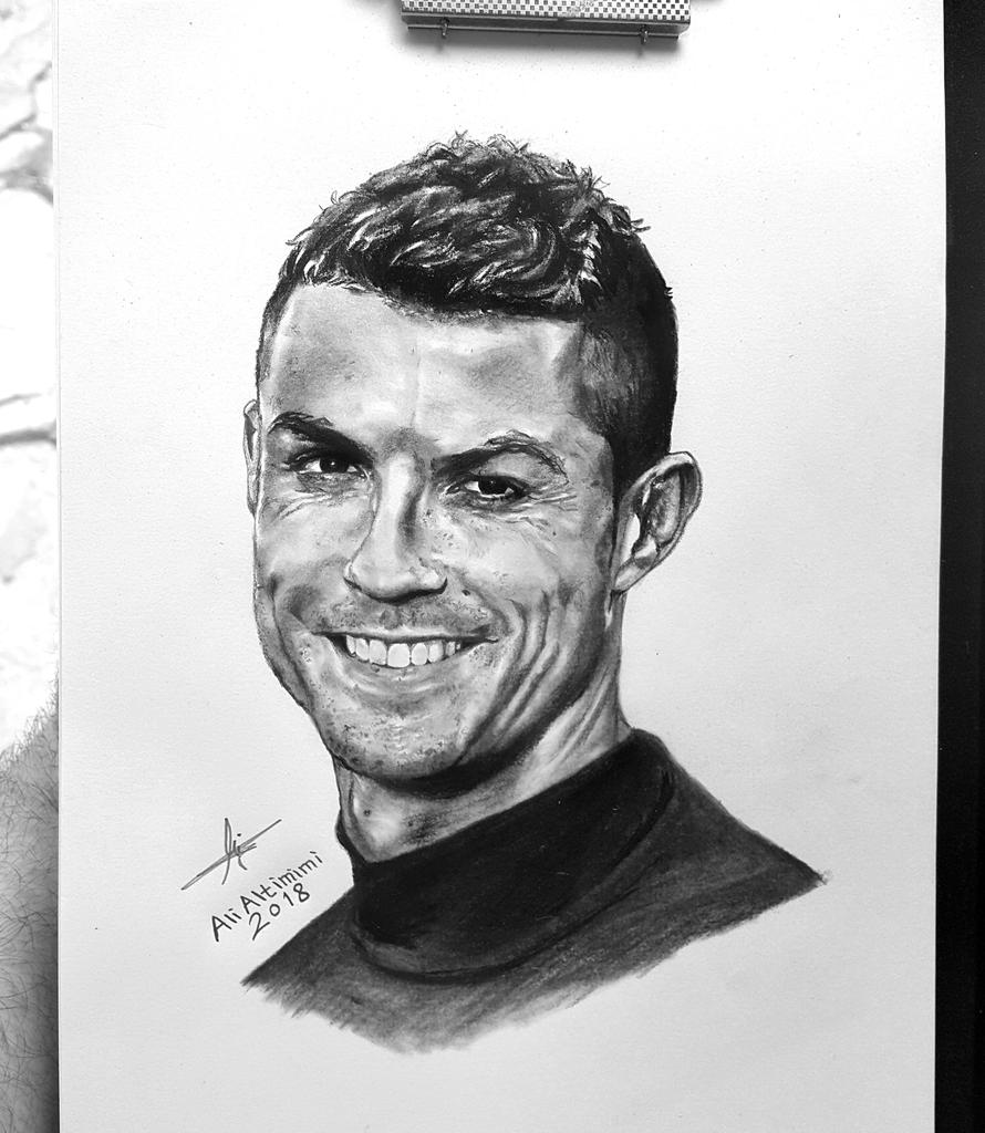 Cristiano Ronaldo Easy Pencil Drawing