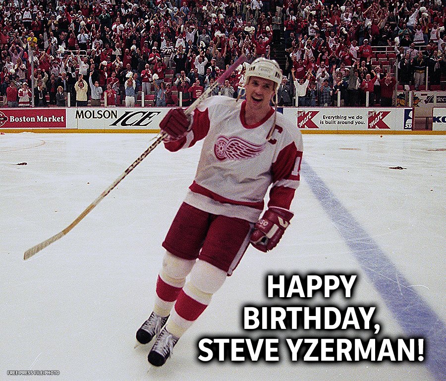 Steve Yzerman was born 53 years ago today.

Happy birthday, Captain!  
