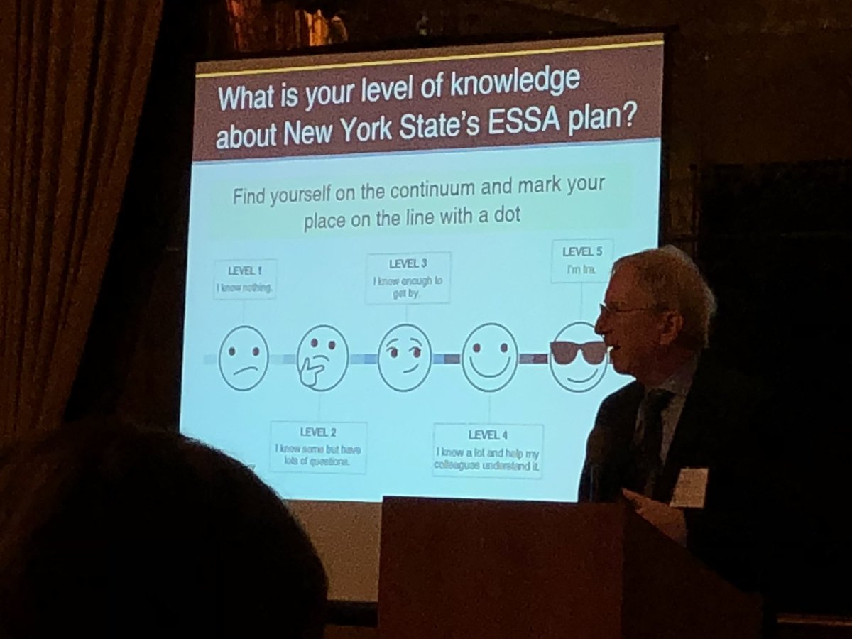 Ira Schwartz from NYSED reads a poem he wrote about ESSA. It’s going to be a long day!