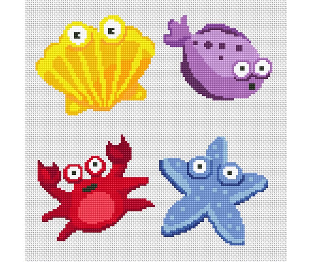 Comely Sea life Cross stitch pattern pdf Shell Fish Crab Starfish Funny Modern Easy  etsy.me/2I6h6Hz #cross_stich #вышивка_крестом #вышивка_крестиком #схема_вышивки_крестом #cross_stich_schemes #схема_вышивки
#CrossStitchPattern #CrossStitchPatternPDF #CrossStitch