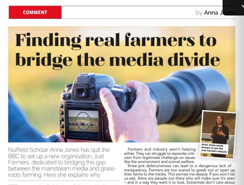 'I want more farmers to step up and speak to the media, even when the wider context is controversial. I want more journalists to discover the rich and rewarding genre that is rural affairs.' @Jonesthejourno on why she is setting up #JustFarmers (p4)
cloud.3dissue.com/176015/176402/…