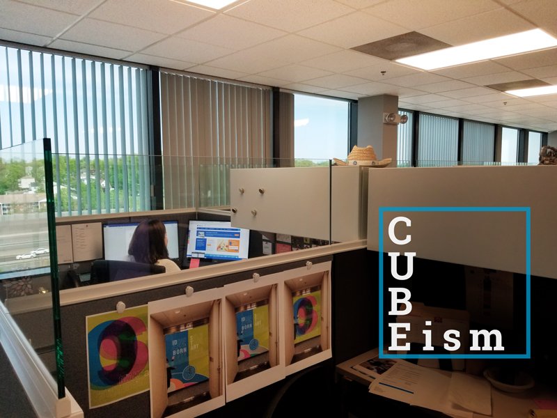 ConnectwithOSG's tweet photo. Our #GraphicDesigner makes the most of the space available.
#CUBEism #OfficeSpace #myOSG https://t.co/EEJqwKJycc