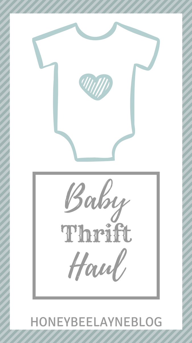 New Blog Post Up! {Link In Bio} Sharing a few little things we have picked up for Baby Sprout through thrifting. #HoneybeeLayneBlog #WritingWednesdays #BabyHaul #Thrifting #SaveMoney #BabyClothes #BabyItems #Canada #Blog #Canadian #Blogging #NewBaby