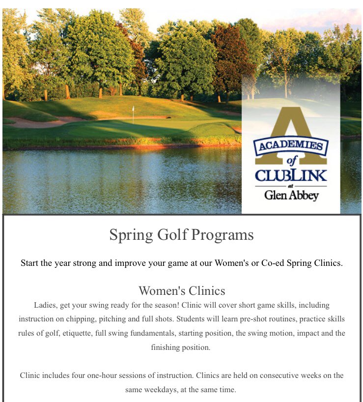 Glen Abbey Golf Academy tweet media