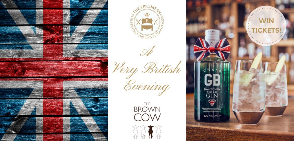 Follow &amp; RT to Win 2 Tickets for a Very British Evening!! <a href="/Epicurean_Club/">The Epicurean Club</a>  @ChaseDistillery  (Ends 13/05) #Competition #gin Extra entries @ bit.ly/2FYhaap