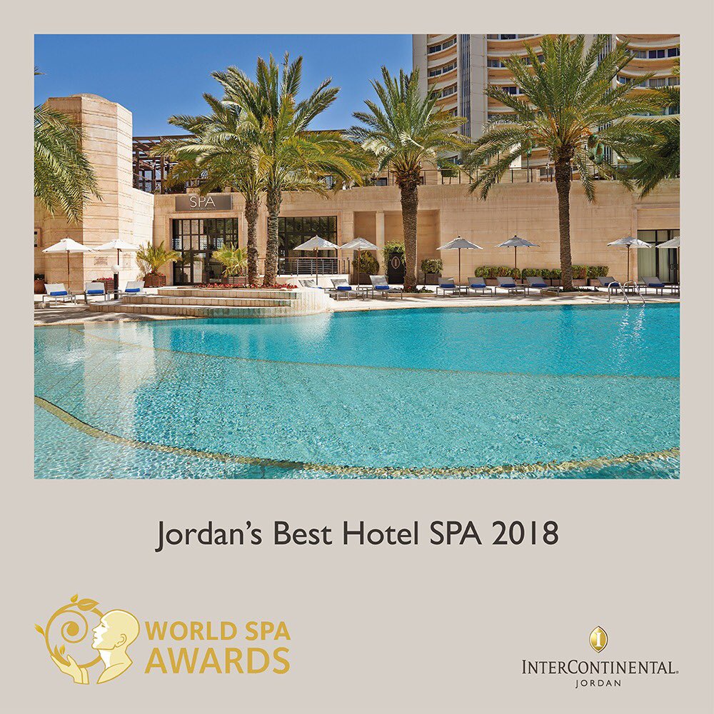 ICJordanHotel's tweet photo. Our SPA was nominated for Jordan’s Best Hotel SPA 2018
Vote for us https://t.co/aYjCPOXUKC
#InterContinentalJordan #SPA #WorldSPAAwards https://t.co/g76mPsBGxB