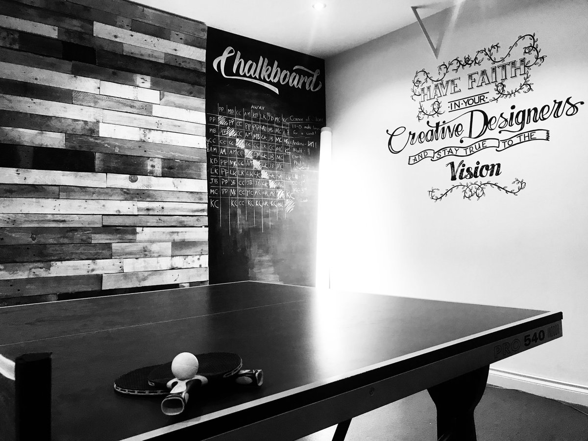 AllFourDesign's tweet photo. Studio life!  
Great studio to be a part of here at All4Design.

Looking forward to discussing some really exciting candidates for our 2018/19 Intern Programme!

#pingpongboardroom #design #studiolife #studioculture #creative #designagency #creativeagency #interns #greatplacetobe https://t.co/veaBXEtMiR