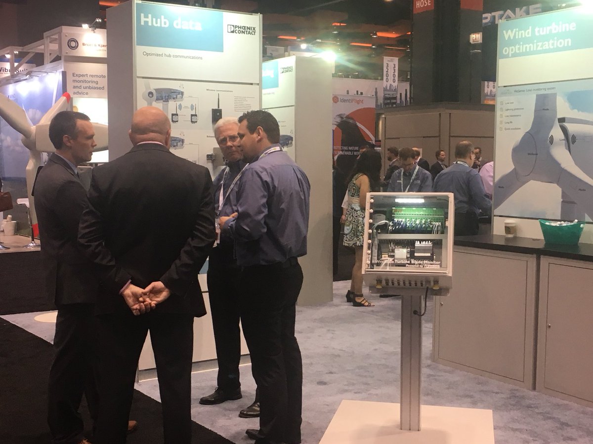 liz_bertelson's tweet photo. Were you one of our @PhoenixContact booth #2620 visitors yesterday @AWEA #WINDPOWER2018? Let us #BlowYourMind with our #BladeIntelligence - remember, #Wind is #Power, but so is #Knowledge! https://t.co/NLjDj195uC