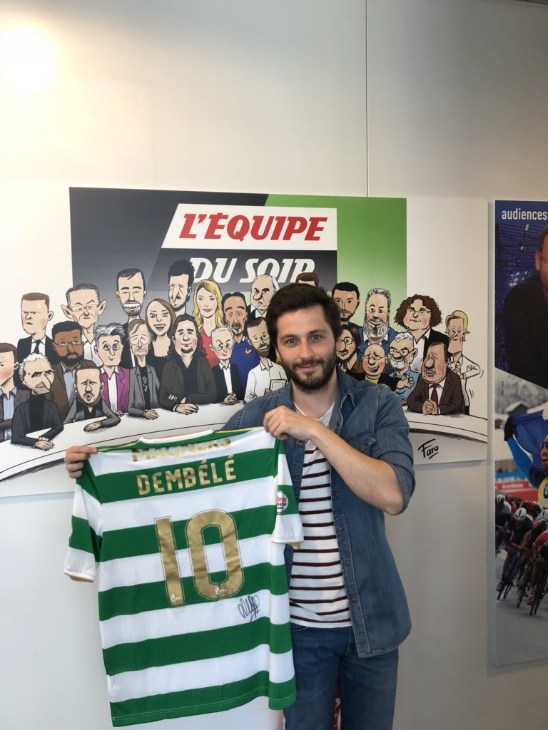 lequipedusoir's tweet photo. 🎁CADEAU 🎁

RT &amp; FOLLOW le compte @lequipedusoir pour remporter le maillot du @CelticFC dédicacé par @MDembele_10 !

#ThisIsHowItFeelsToBeCeltic     @newbalance https://t.co/xnSZuQnDCz