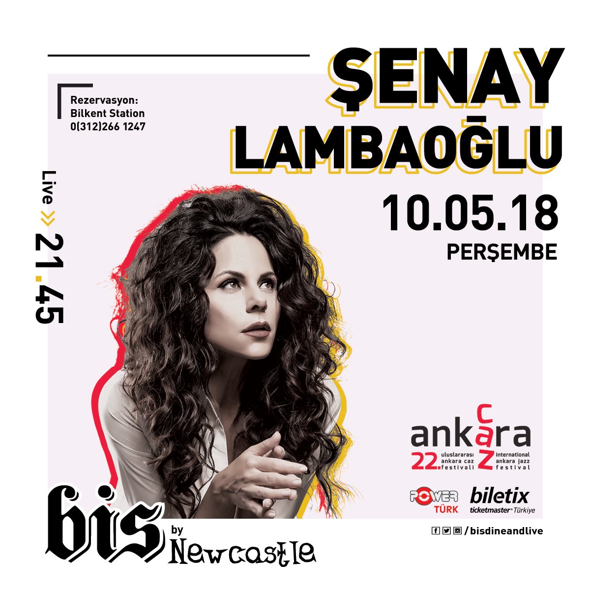 bisbynewcastle's tweet photo. Dünyadaki iki güzel şey ‘’Kadın &amp; Caz’’ Bis by Newcastle’da! Şenay Lambaoğlu ile yarın akşam #bisteyiz.
#BisbyNewcastle #Ankara #Jazz #Caz #ŞenayLambaoğlu #uluslararasıcazfestivali #ankaracazfestivali  #music #sahne #müzik #bilkentstation #stage #bilkent https://t.co/q2R0PkzrY8