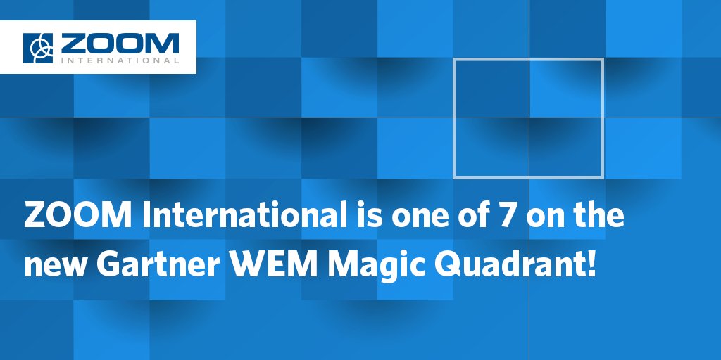 ZOOMInt's tweet image. ZOOM International is one of 7 on the new Gartner WEM Magic Quadrant! (and over 60 vendors didn&apos;t make it) gtnr.it/2qXY8LH #GartnerResearch