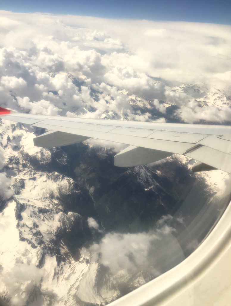 CJernberg's tweet photo. Leaving #VTEC2018 flying over the Swiss alps. https://t.co/tUCYL15zIK